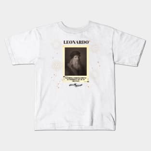 Portrait of Leonardo da Vinci Kids T-Shirt